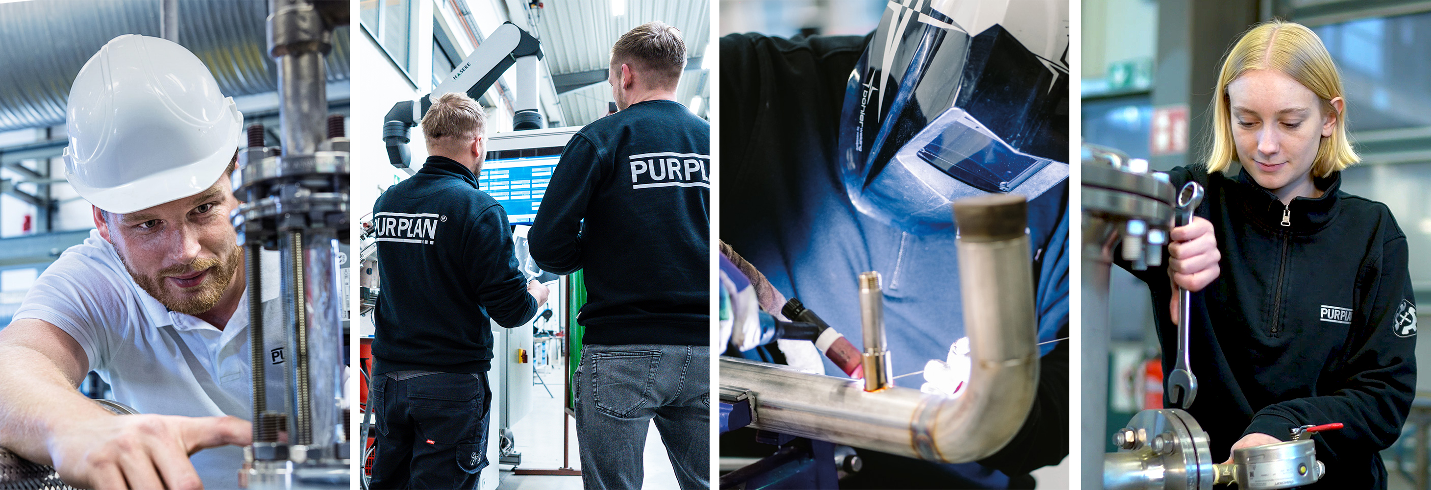 PURPLAN-Mitarbeitende bei der Arbeit