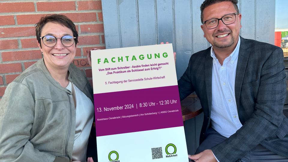 MaßArbeit-Bereichsleiterin Susanne Steininger und MaßArbeit-Vorstand Lars Hellmers hoffen auf große Resonanz für die Fachtagung „Vom Stift zum Schreiber“.