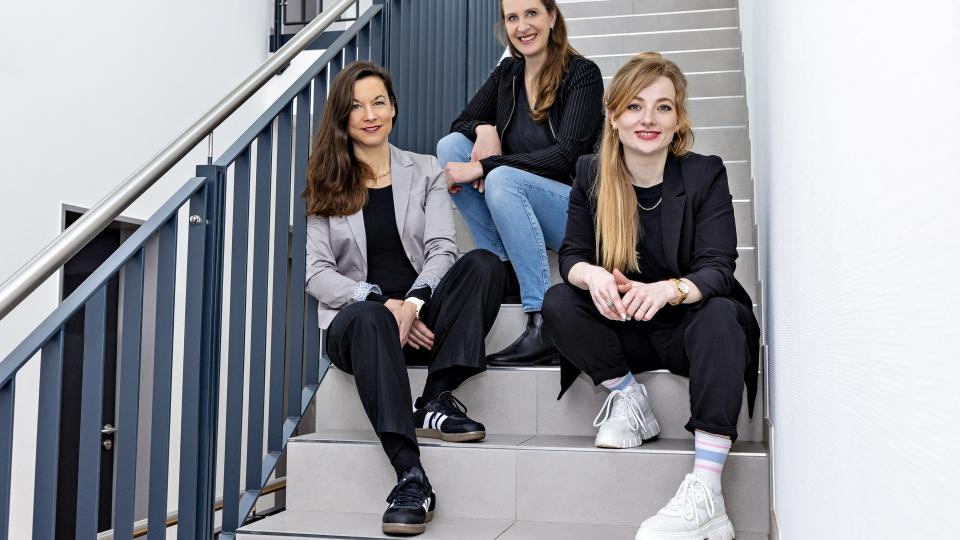 Die Servicestelle Schule-Wirtschaft: Katja Bielefeld, Kerstin Hüls und Annika Witte