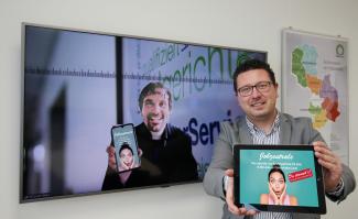 Mit der Online-Stellenbörse „JobZentrale“ stellt die kommunale Arbeitsvermittlung des Landkreises Osnabrück ein Portal zur Verfügung, das einen guten Überblick über die vielfältigen Online-Ausbildungs- und Jobangebote der Region gibt: Besonders wichtig in Corona-Zeiten, finden (von links) MaßArbeit-Bereichsleiter Michael Kelka und Vorstand Lars Hellmers.